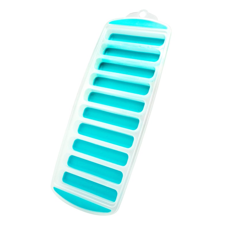Jacent Resusable Silicone and Plastic Water Bottle Ice Cube Stick Tray, Easy Push & Pop Ice Cubes for Water Sports Bottle: 1 (ONE) Pack Water Bottle Ice Cube Stick Tray - Image 1